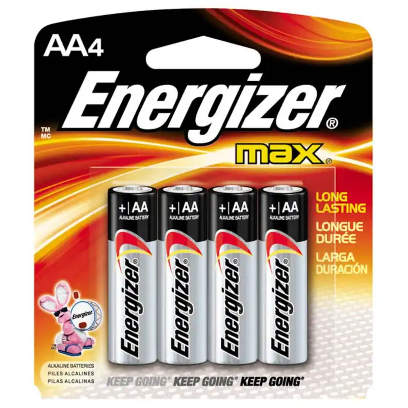 Energizer Max AA Alkaline Battery 4 Pack