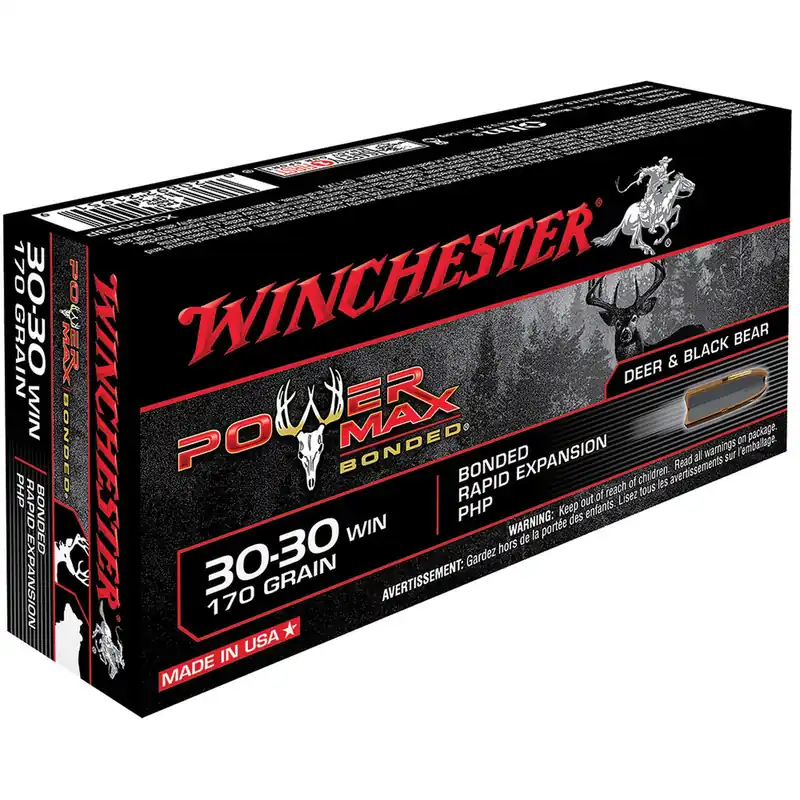 Winchester X30303BP Power Max Bonded 30-30 170 GR Protected Hollow Point 20 Rounds