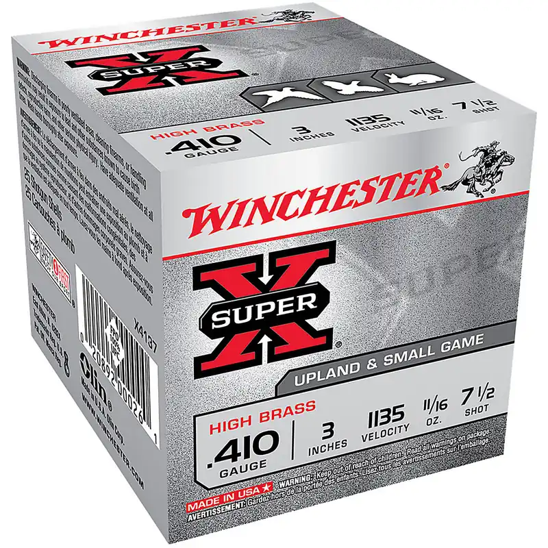 Winchester X4137 Super-X HB 410 Gauge 3" 11/16 oz 7.5 Shot 25 Rounds