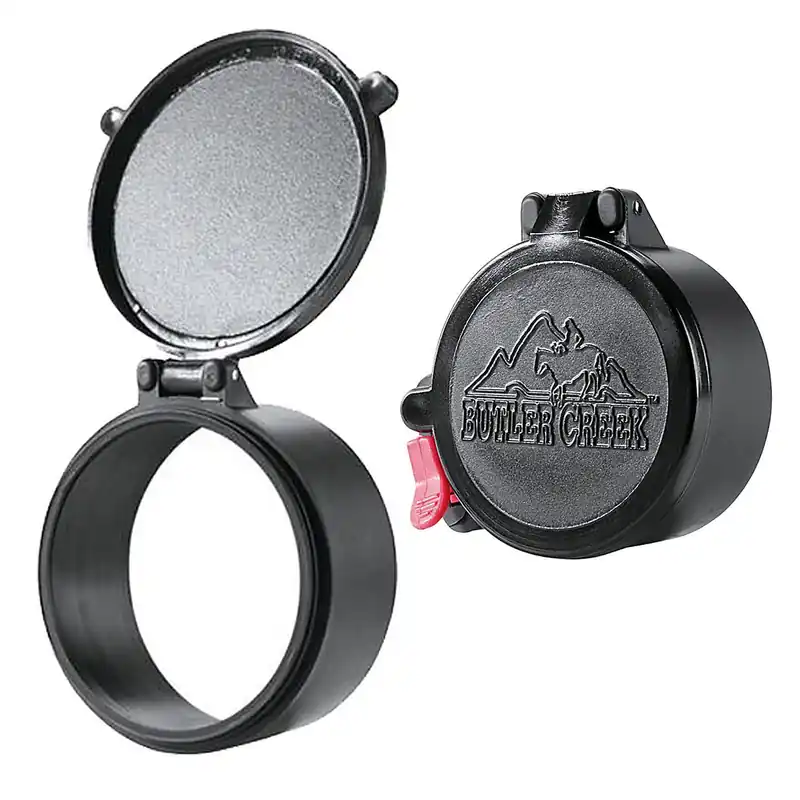Butler Creek Flip-Open Scope Cover Objective Size 01 Polymer Black 30010