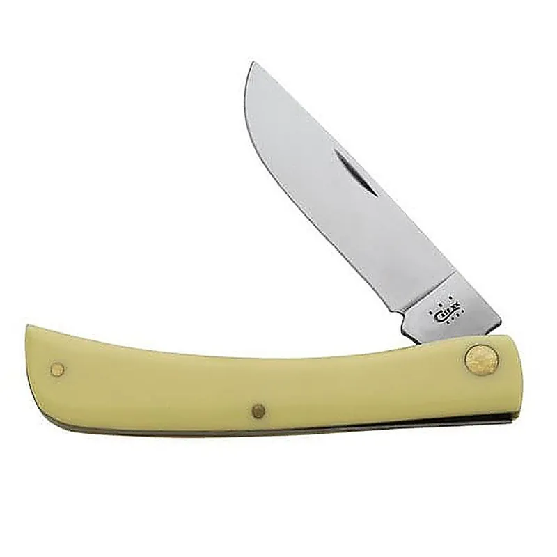 Case 00038 Sod Buster Pocket Knives Yellow CV Medium 3.7" Blade