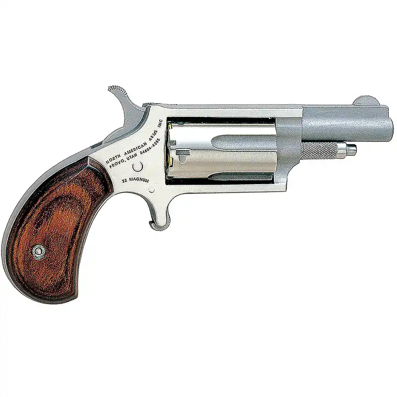 NAA 22 Mag Mini 22 Mag 1.62" 5rd Rosewood Grip Stainless