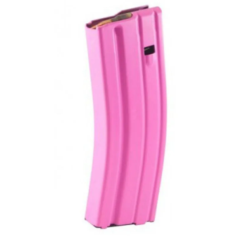 C Products Defense AR-15 5.56 NATO Magazine 30 Rounds Aluminum Construction Pink Finish