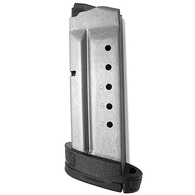 Smith & Wesson 199340000 M&P Shield 40 S&W 7 Round Aluminum Silver Finish Magazine