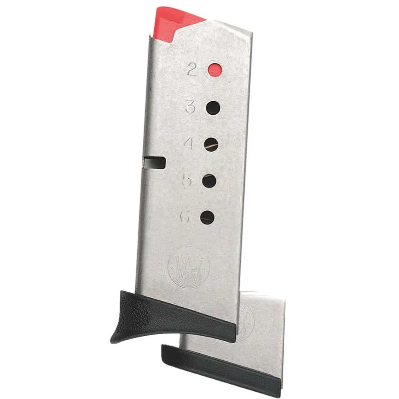 Smith & Wesson 199300000 Bodyguard 380 380 ACP 6 Round Stainless Steel Finish Magazine