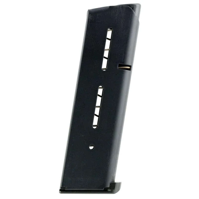 Wilson Combat 47DCB 1911 45 ACP 8 rd Stainless Steel Black Finish Low-Profile Base Pad Magazine