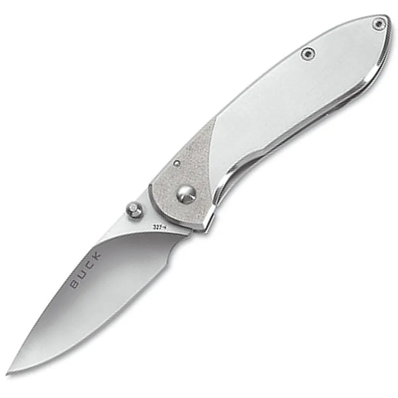 Buck 0327SSS-B Nobleman Folding Knife with Single Drop-point 2.63" Blade