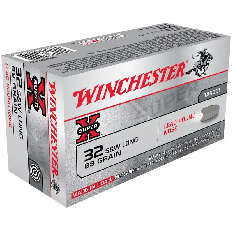 Winchester X32S&WLP SuperX 32 S&W Long 98 GR LRN 50 Rounds