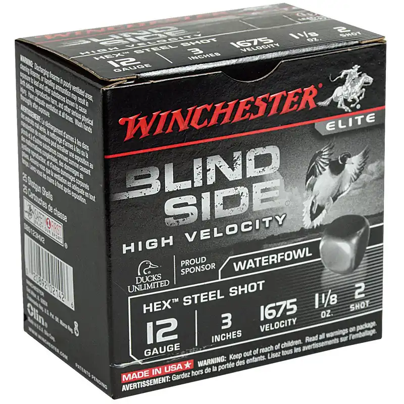 Winchester SBS123HV2 Blindside HV 12 Gauge 3" 1 1/8 oz 2 Shot 25 Rounds