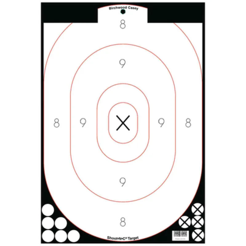 Birchwood Casey Shoot-N-C 12x18 Silhouette Targets Pk of 5, 34615
