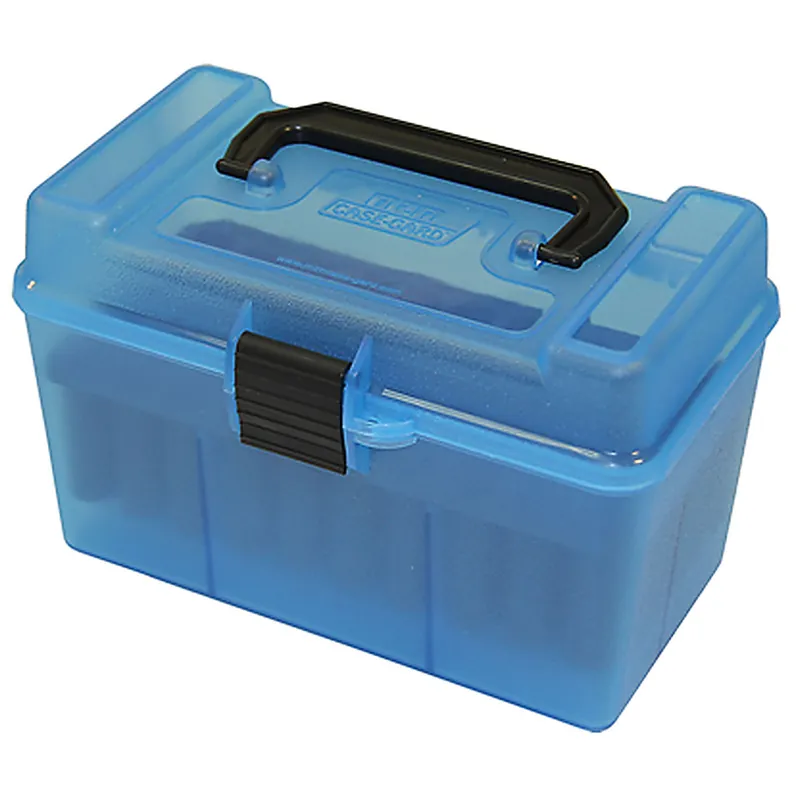 MTM H50-RL-24 DELUXE HANDLED 50 RD RIFLE - CLEAR BLUE