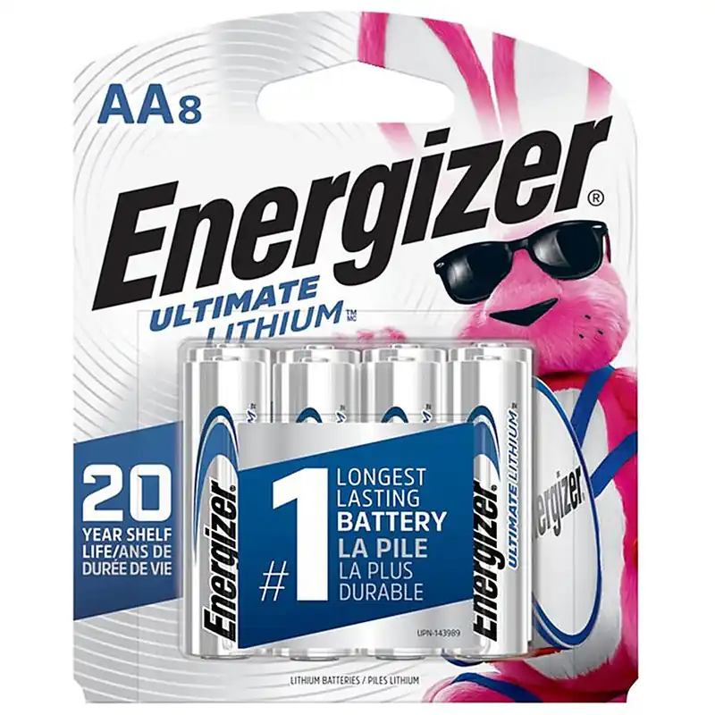 Energizer Ultimate Lithium AA Battery 8 Pack