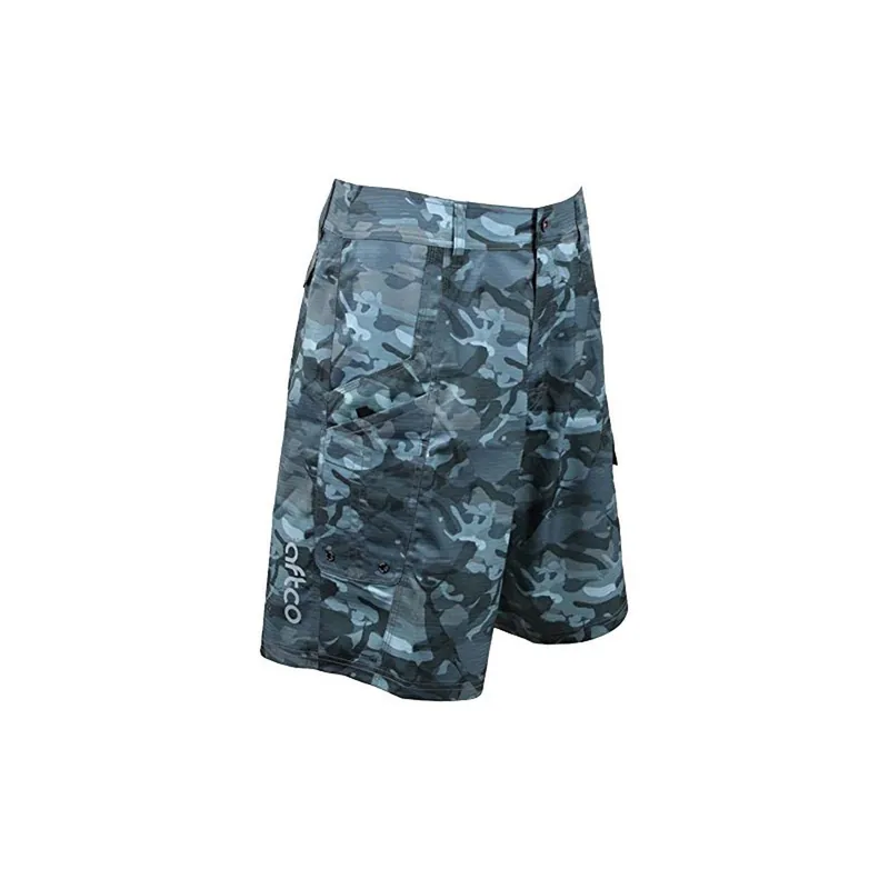 AFTCO Tactical Fishing Shorts Blue Camo