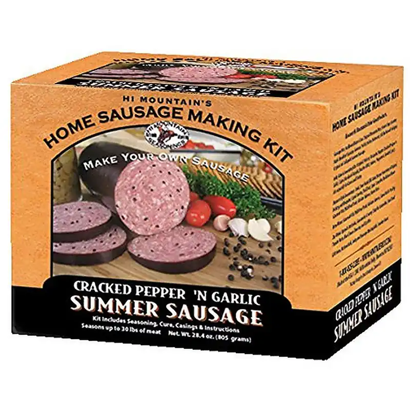 Hi Mountain Seasoning Cracked Pepper ‘n Garlic Summer Sausage Kit