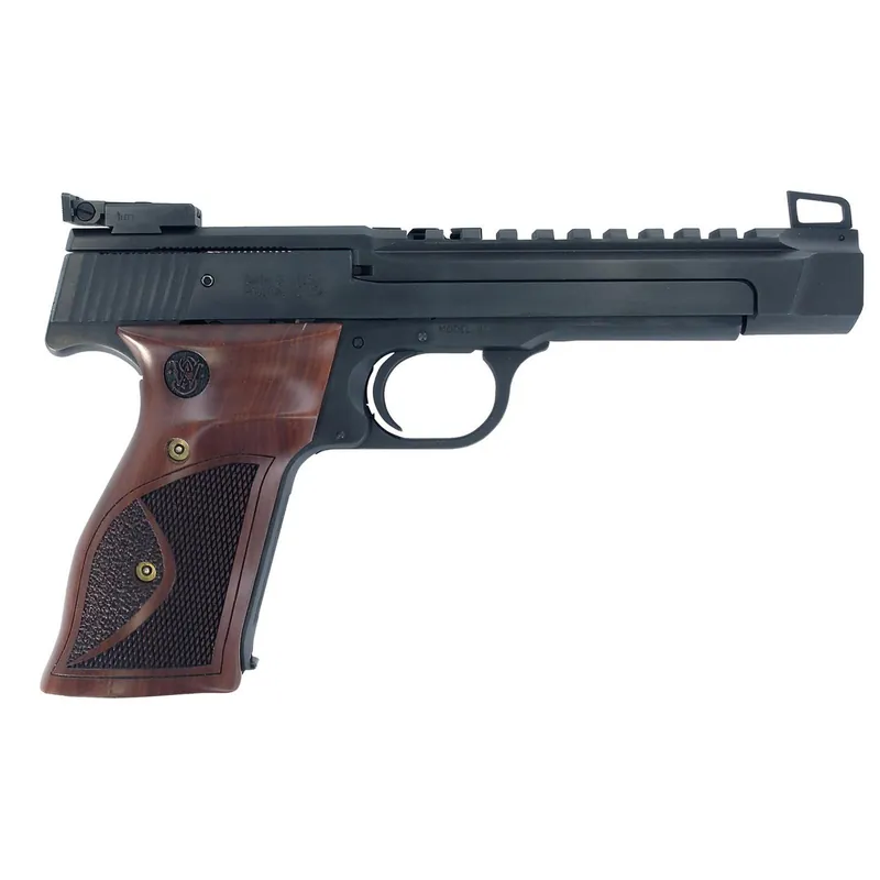 Smith & Wesson Model 41 22LR Performance Center 5.5" Wood Grips Blued 10rd Mag