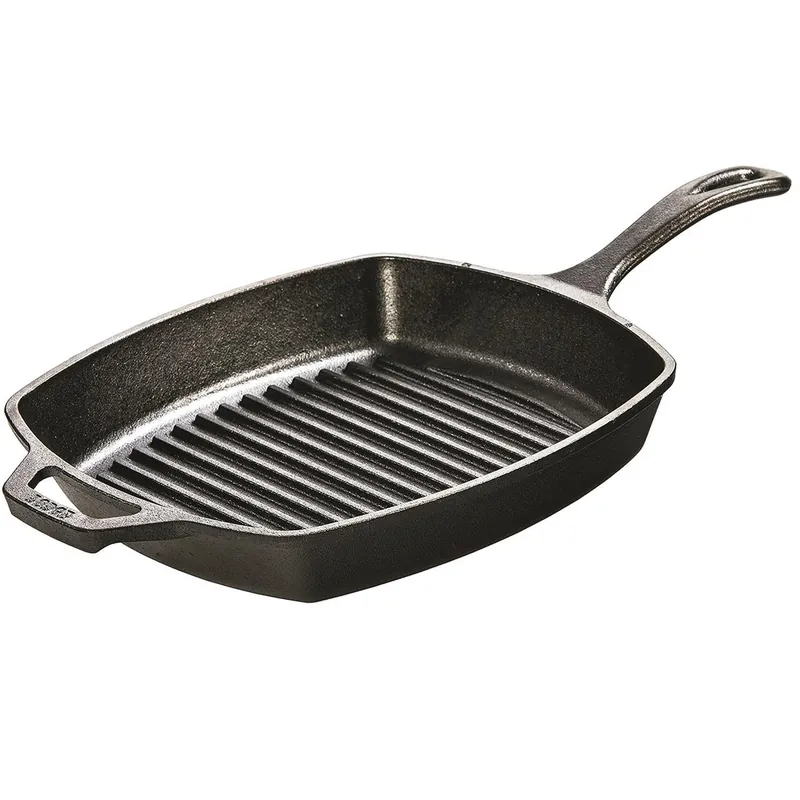 Lodge 10.5 Inch Square Cast Iron Grill Pan