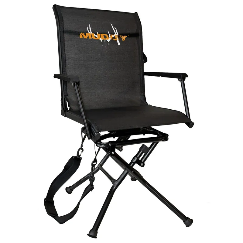 Muddy Swivel-Ease Folding Ground Seat with Flex Tek Seat 360 degree Pivot