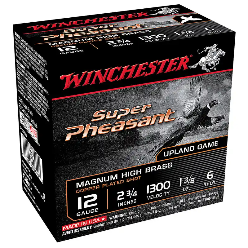 Winchester X12PH6 Super Pheasant Magnum 12 Gauge 2.75" 1 3/8 oz 6 Shot 25 Rounds