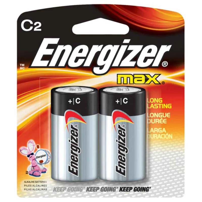 Energizer Max C Alkaline Battery 2 Pack