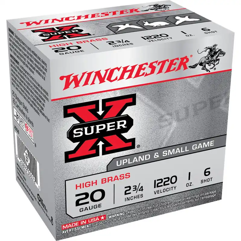 Winchester X206 SuperX HB 20 Gauge 2.75" 1 oz 6 Shot 25 Rounds