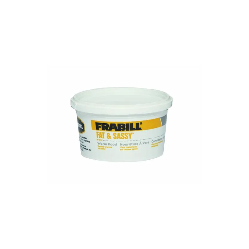 Frabill Fat and Sassy Worm Food 8 oz Cup