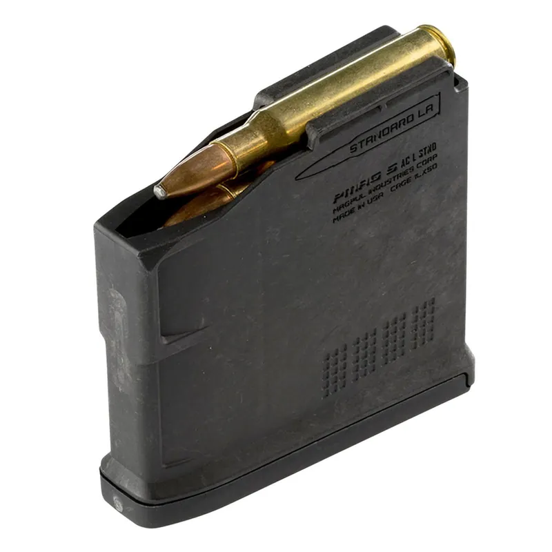 Magpul PMAG Bolt Action 30-06 Springfield/270 Win/25-06 Rem/280 Rem/8mm-06 5 Round Polymer Black Magazine