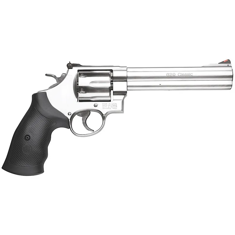 Smith & Wesson 629 Classic 44 Mag 6.5" Barrel Rubber Grip Matte SS Finish