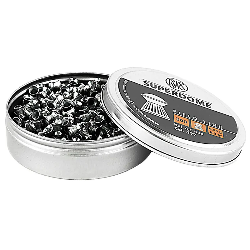 RWS Superdome Air Gun Pellets 177 Caliber 8.3 Grain Round Nose Tin of 300