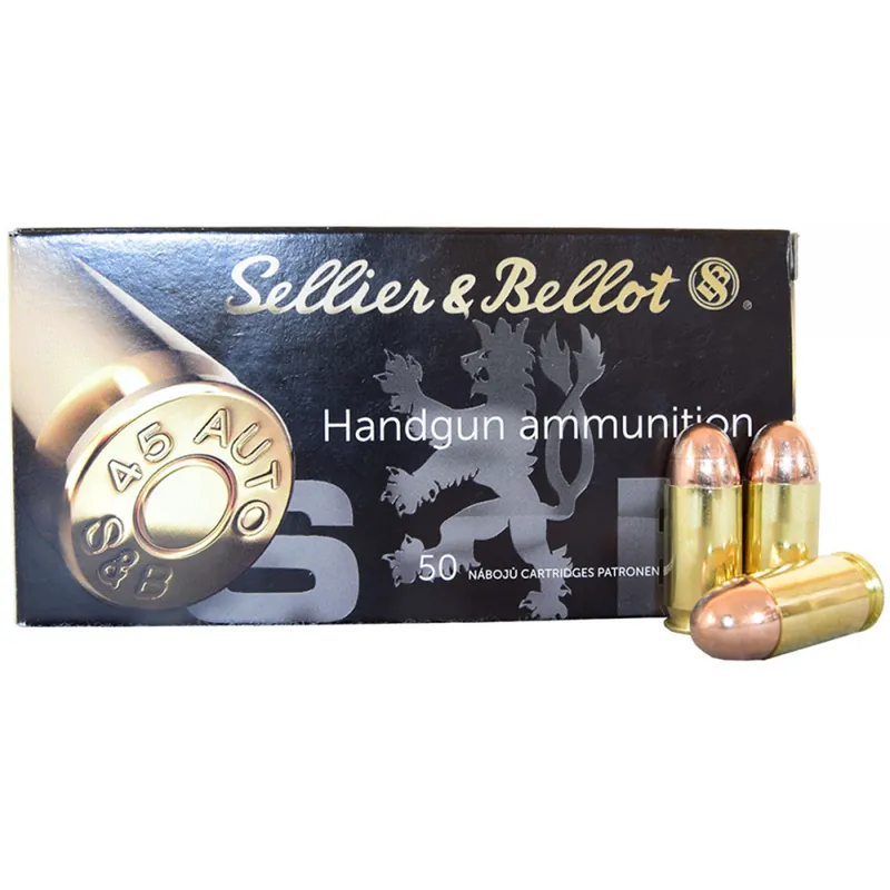 Sellier & Bellot SB45A 45ACP 230 GR FMJ 50 Rounds