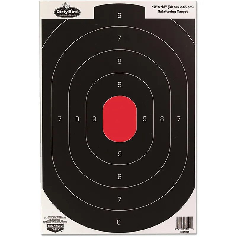 Birchwood Casey Dirty Bird Hanging Tagboard 12" x 18" Silhouette 8 Pk 35608