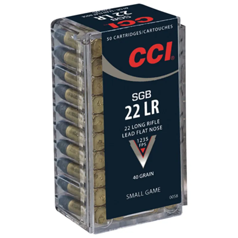 CCI 0058 Small Game 22LR 40 GR LFN 50 Rounds