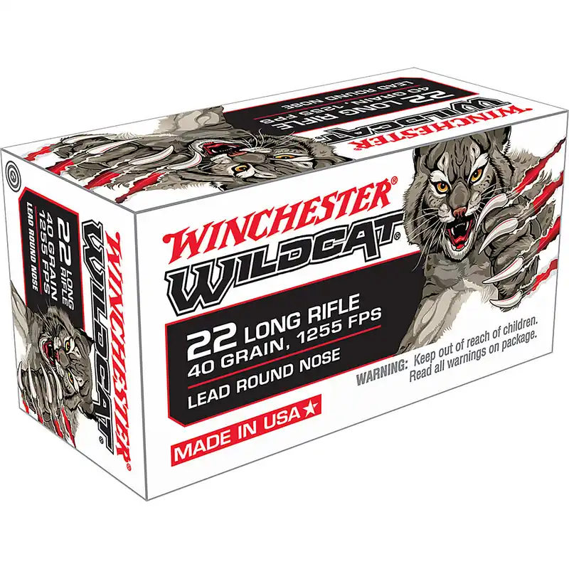 Winchester WW22LR USA Wildcat 22LR 40 GR LRN 50 Rounds