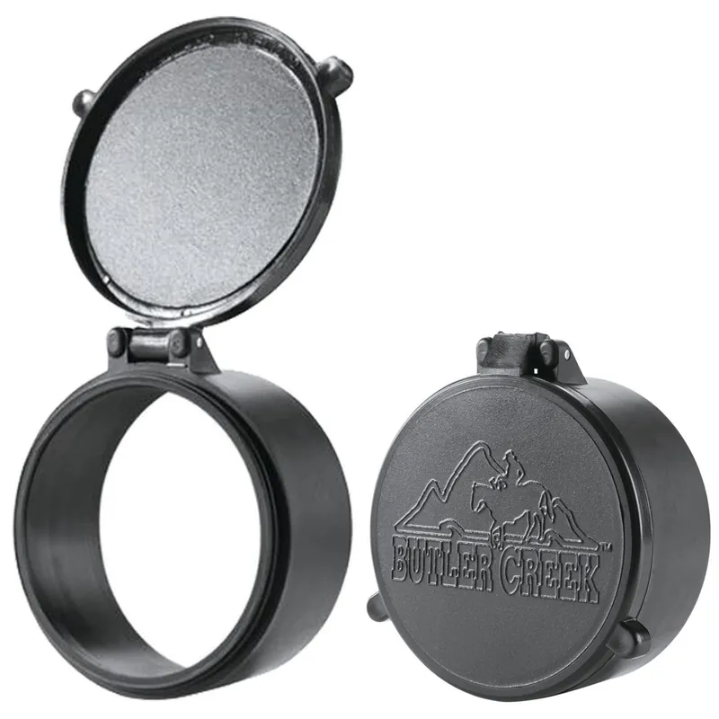 Butler Creek Flip-Open Scope Cover Objective Size 15 Polymer Black, 30150