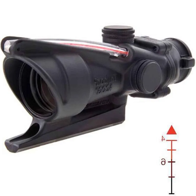 Trijicon ACOG 4X32 Scope DI Chevron .223 Ballistic Reticle, Red TA31F