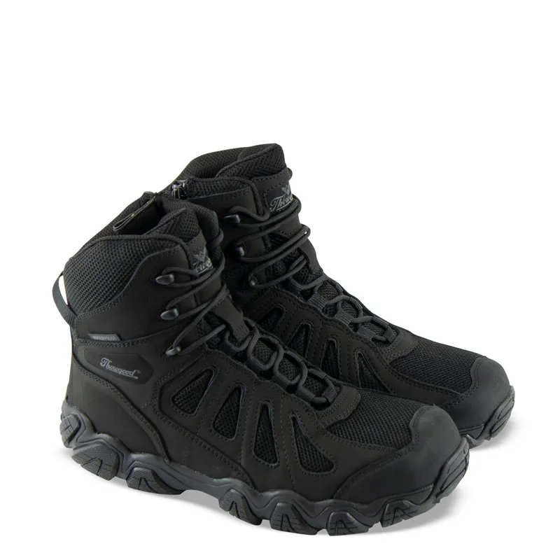 Thorogood Mens Crosstrex ST SZ BBP Waterproof 6" Hiker Black Boots 804-6290