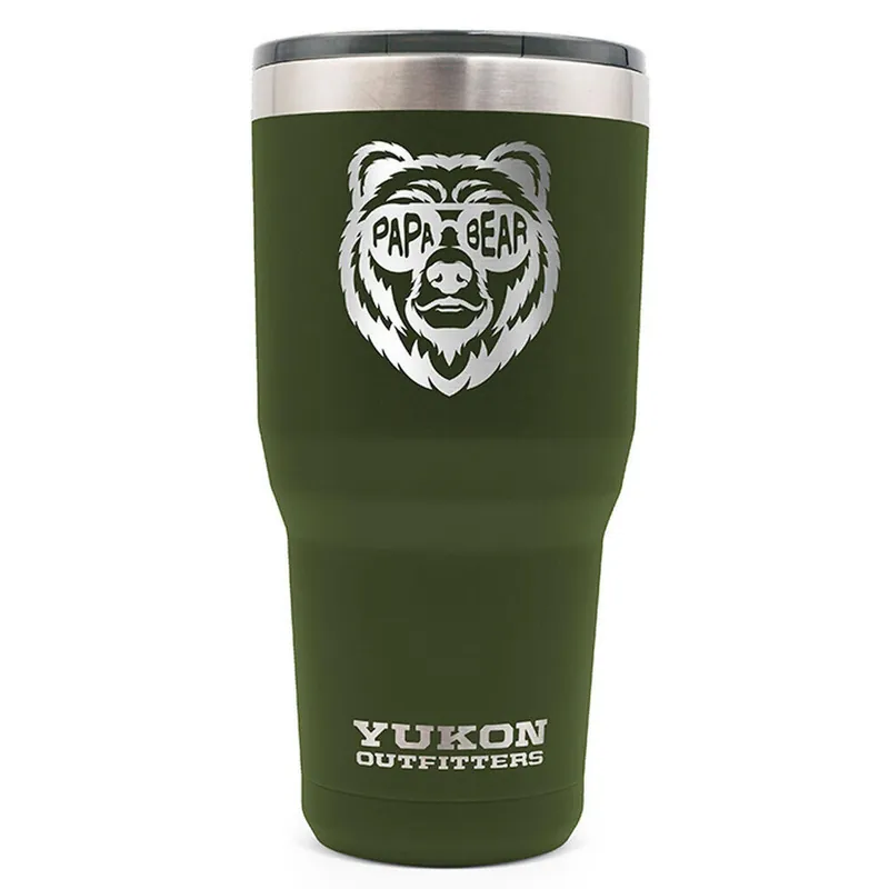 YUKON 30 Oz Papa Bear Olive Drab Green