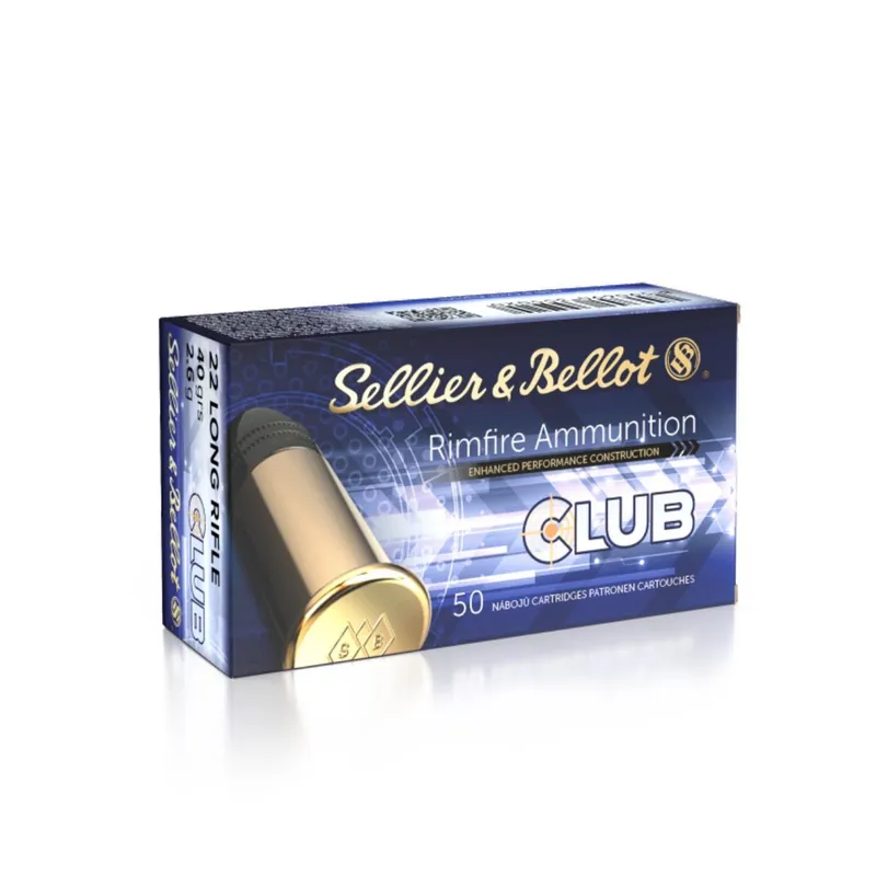 Sellier & Bellot .22LR-Club 40 Grain Lead Round Nose 50 Rounds