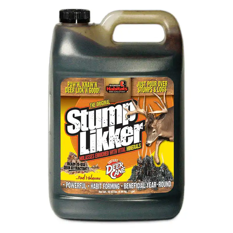Evolved Habitats Stump Likker Molasses Enriched Deer Attractant 1 Gal