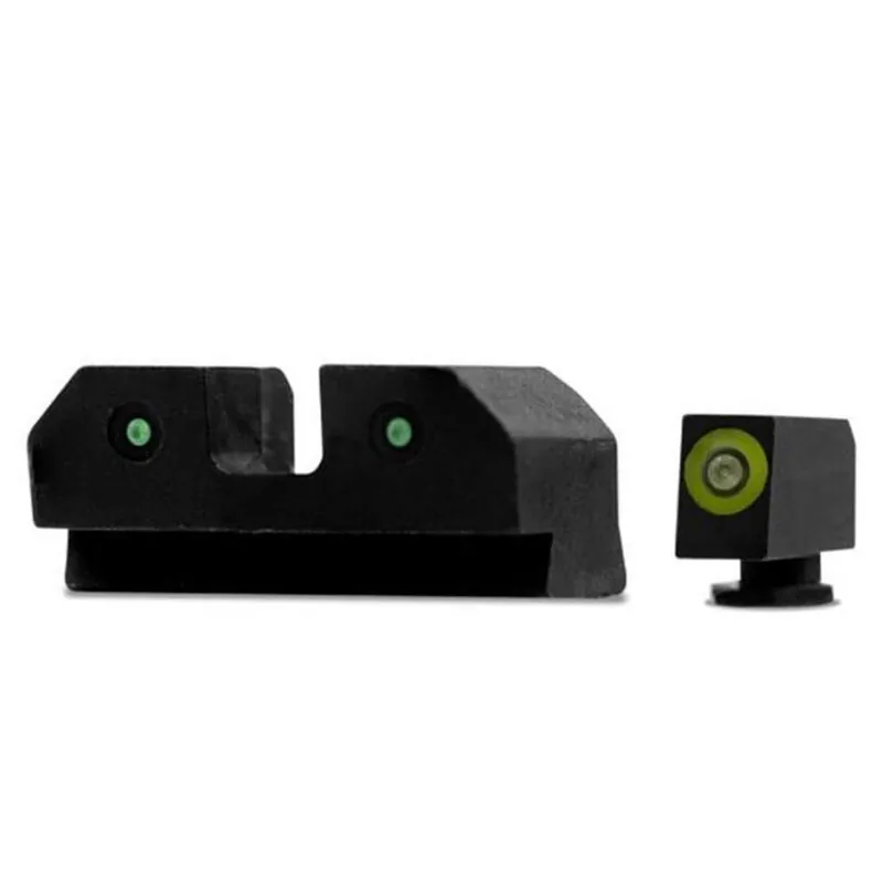 xS Sights RAM Night Sights Glock 17/19/26 Traditional 3 Dot Tritium Night Sight High Contrast Green