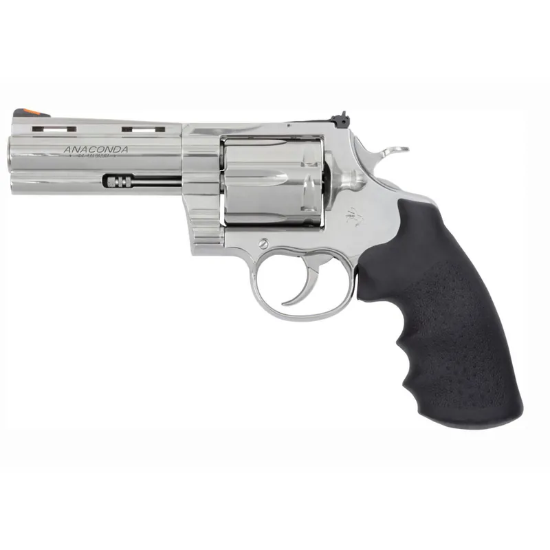 Colt Anaconda 44 Mag 4.25" Barrel Stainless Finish Adjustable Sights Hogue Grip 6 Round