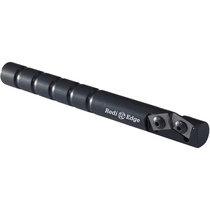 Redi-Edge Original Knife Sharpener Right Handed Duromite Blades Black Anodized Aluminum Body