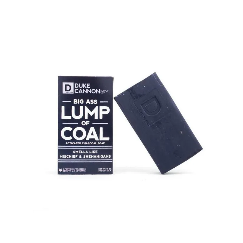 Duke Cannon Big Ass Lump of Coal Soap, Bergamot, Black Pepper, 10 oz