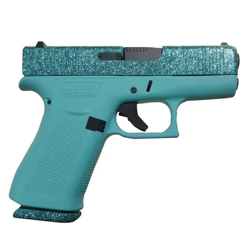 Glock 43X 9mm Maliblue Glitter Gunz