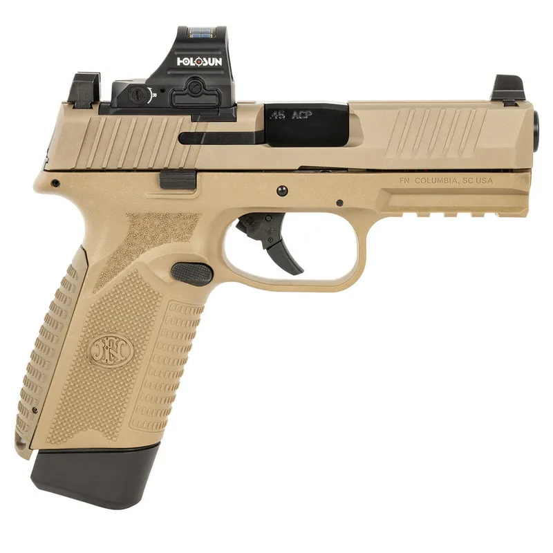 FN 545 MRD 45ACP FDE 15 Rnd 4.1" Barrel Holosun 407C