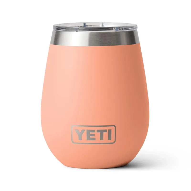 Yeti Rambler 10 oz. Wine Tumbler with Magslider Lid Peach