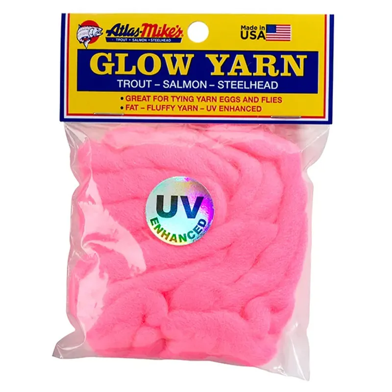 Atlas MIke‘s UV Glow Yarn- Hot Pink