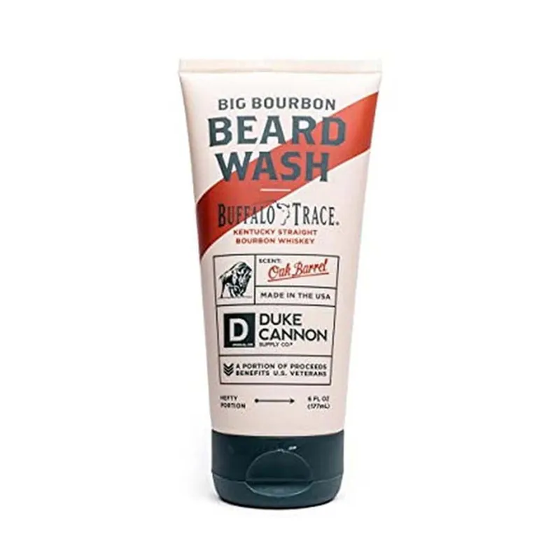 Duke Cannon Supply Co. Big Bourbon Beard Wash, 6 Fl Oz, Oak Barrel Scent