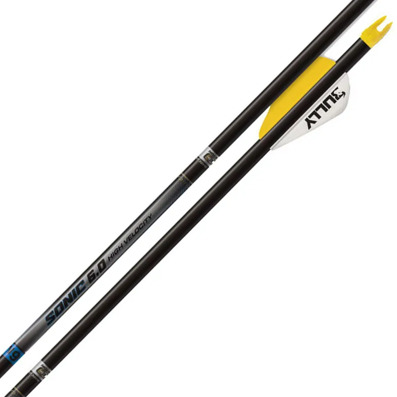 EASTON ARROW SONIC 6.0 500 W/2" BULLY VANES 6-PACK