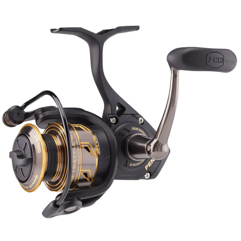 Penn Battle III Spinning Reel 2000 6.2 1 Gear Ratio 35" Recovery Black/Gold