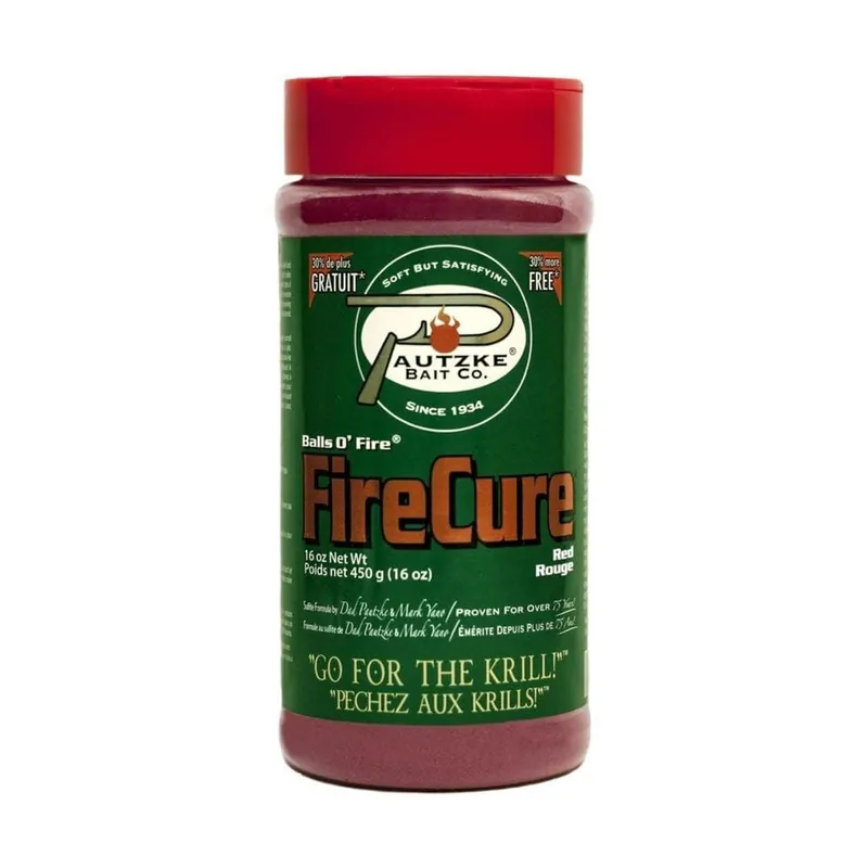Pautzke Bait Co. Fire Cure. Red Colour. 16oz. Red 16oz
